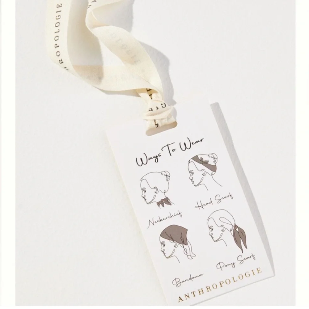 New! Anthropologie-Mushroom Crochet Hair Scarf